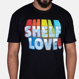 Out of Print Black T-Shirt with Vibrant Graphic